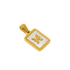 Necklace Titanium Steel Square White Shell Constellation Electroplated Pendant For Women