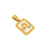 Necklace Titanium Steel Square White Shell Constellation Electroplated Pendant For Women