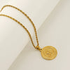 Necklace Titanium Steel Stainless Steel Constellation Electroplated 18K Gold Fashion Trend Unisex