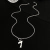 Necklace Titanium Steel Stainless Steel Electroplating Letters Numbers Text Hip Hop Trendy Unisex