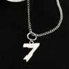Necklace Titanium Steel Stainless Steel Electroplating Letters Numbers Text Hip Hop Trendy Unisex