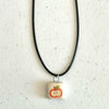 Necklace Titanium Steel Stainless Steel Floral Apple Cherry Rainbow Pattern Electroplating Minimalist