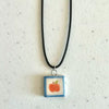 Necklace Titanium Steel Stainless Steel Floral Apple Cherry Rainbow Pattern Electroplating Minimalist