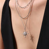 Necklace 316L Stainless Steel 316L Stainless Steel Geometric Eightpointed Star Electroplated Light Luxury Style Women's Jewelry