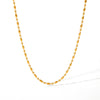 Necklace Titanium Steel Stainless Steel Geometric Electroplated Oval Bead Clavicle Chain For Women