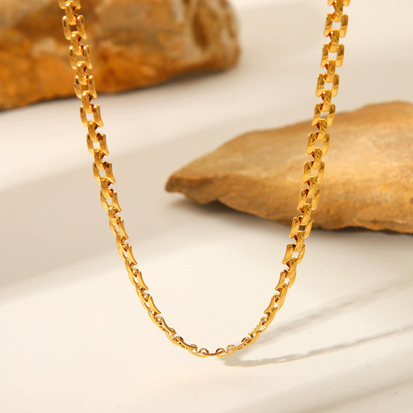 Necklace Titanium Steel Stainless Steel Geometric Electroplating Women's Hip Hop Fashion Trend