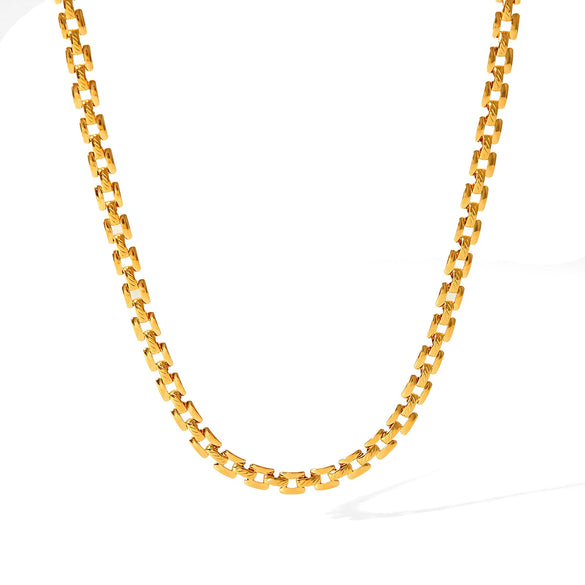 Necklace Titanium Steel Stainless Steel Geometric Electroplating Women's Hip Hop Fashion Trend