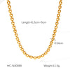 Necklace Titanium Steel Stainless Steel Geometric Electroplating Women's Hip Hop Fashion Trend