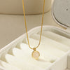 Necklace Titanium Steel Stainless Steel Geometric Snake Bone Chain Electroplating Women's Retro Light Luxury