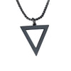 Necklace Titanium Steel Stainless Steel Geometric Triangle Pendant Electroplated Jewelry For Men