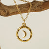 Necklace 316L Stainless Steel 316L Stainless Steel Moon Pendant Dripping Oil Design Couple Style