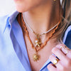 Necklace Titanium Steel Star Electroplating Natural Baroque Pearl Pendant Summer Ocean Wind Simple Style