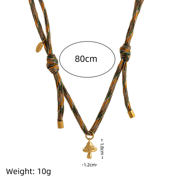 Necklace Titanium Steel Star Pattern Electroplated Minimalist Style