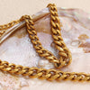 Necklace 316L Stainless Steel Twisted Miami Cuban Chain Electroplated Hip Hop Style