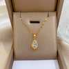 Necklace Titanium Steel Water Drop Phoenix Geometric Diamond Zircon Cartoon Light Luxury Design