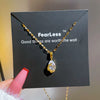 Necklace Titanium Steel Water Drop Phoenix Geometric Diamond Zircon Cartoon Light Luxury Design