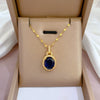Necklace Titanium Steel Water Drops Geometric Diamond Design Unisex Light Luxury