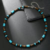 Necklace Turquoise Wood Chips Pine Stones Geometric Handmade