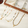 Necklace Vintage Natural Stone Animal Zodiac Handmade Egg Yolk Stone African Pine Citrine Rope Copper
