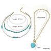Necklace Women's Beaded Sweet Style With Flower Pattern Mixed Gem Inlay Electroplating Ball Chain