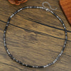 Necklace Wood Chip Coconut Shell Bohemian Geometric Handmade Stainless Steel