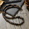 Necklace Wooden Chips Volcanic Stone Geometric Handmade Men's Personality Minimalist