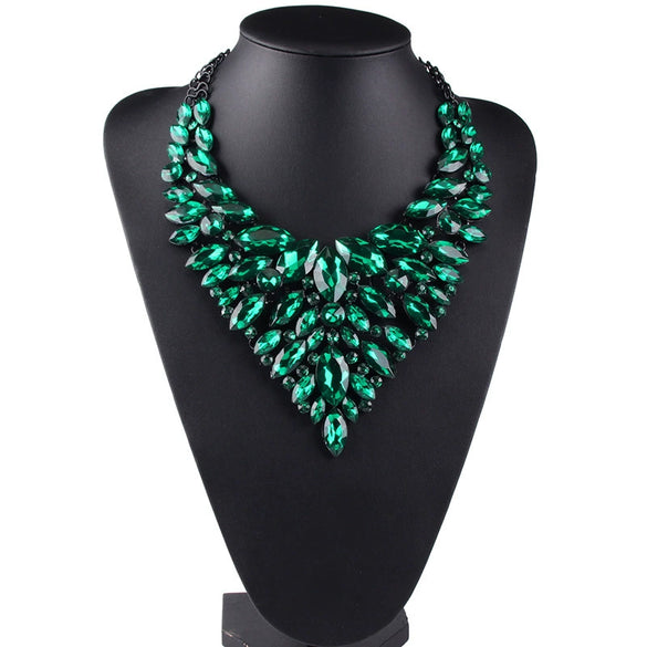 Necklace Zinc Alloy Drop Shape Diamond Decor