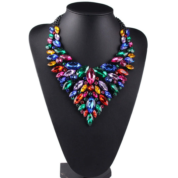 Necklace Zinc Alloy Drop Shape Diamond Decor