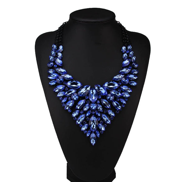 Necklace Zinc Alloy Drop Shape Diamond Decor