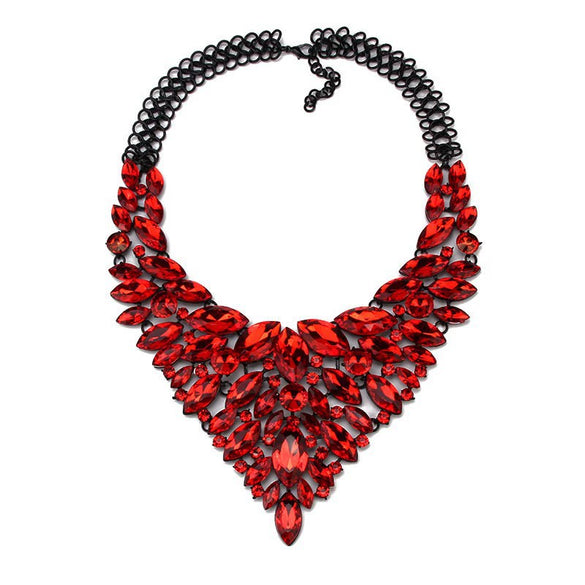 Necklace Zinc Alloy Drop Shape Diamond Decor