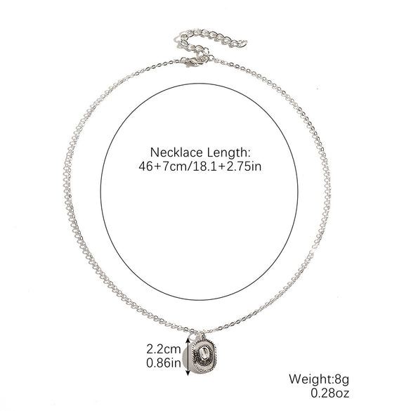 Necklace Zinc Alloy Geometric Animal Zodiac Electroplating Vintage Niutou Cross Ochain