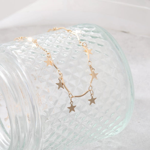 Necklace Zinc Alloy Geometric Electroplating Fivepointed Star Fashion Simple