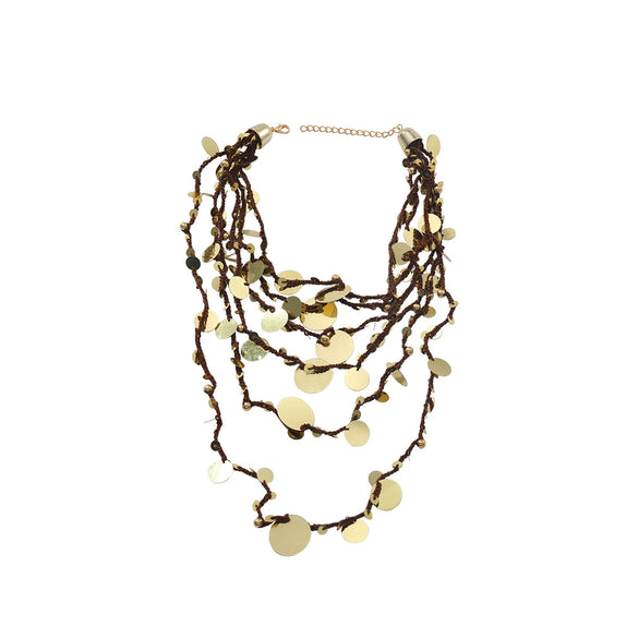 Necklace Zinc Alloy Geometric Hand Knitted