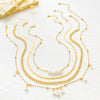 Necklace Zinc Alloy Geometric Metal Snake Bone Chain Electroplating