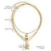 Necklace Zinc Alloy Geometric Shell Conch Sea Star Pendant Electroplating For Women