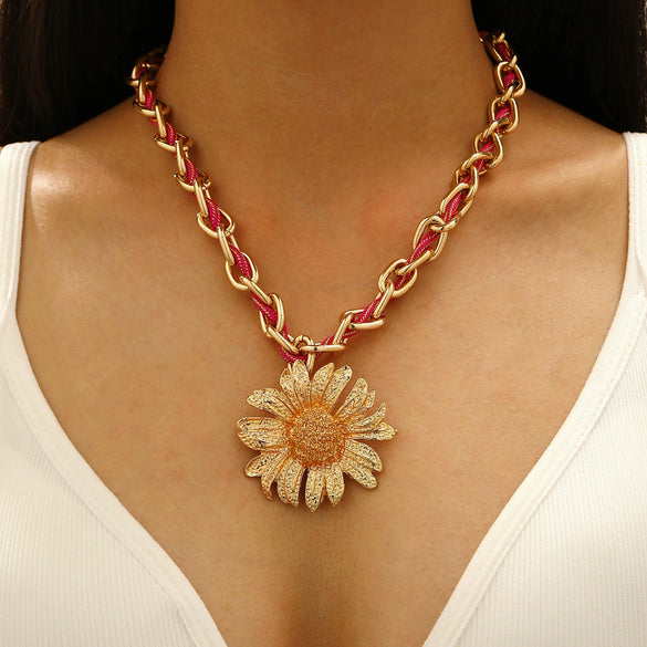 Necklace Zinc Alloy Stainless Steel Woven Starfish Conch Pendant Electroplating