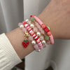 Necklace Zinc Alloy Sweet Style Handmade With Bow Strawberry Star Geometric Fruit Pendant