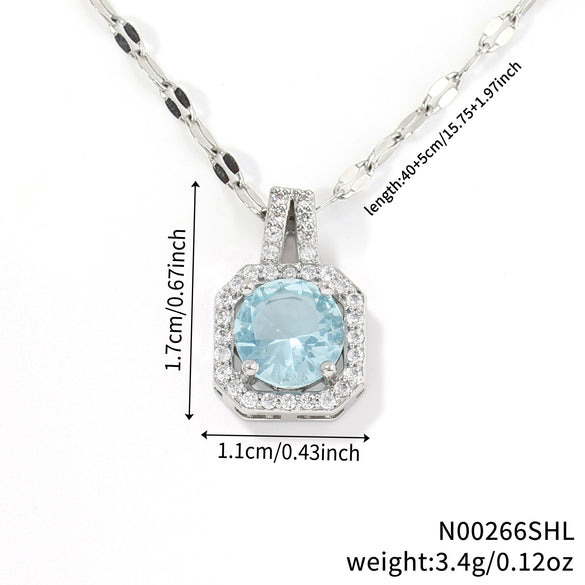 Necklace Zircon Pendant Jewelry Fashion Women's Accessories