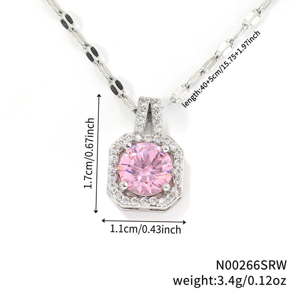 Necklace Zircon Pendant Jewelry Fashion Women's Accessories