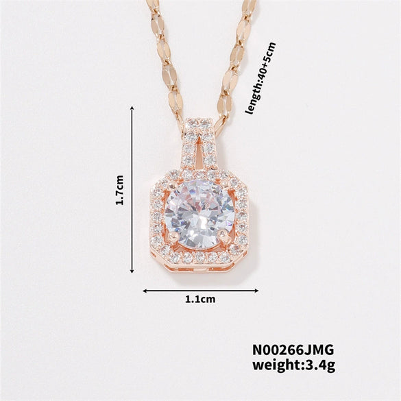 Necklace Zircon Pendant Jewelry Fashion Women's Accessories