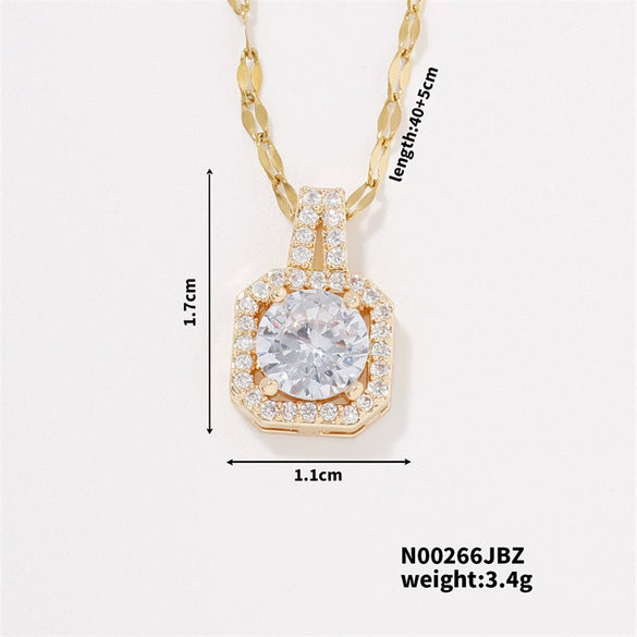 Necklace Zircon Pendant Jewelry Fashion Women's Accessories