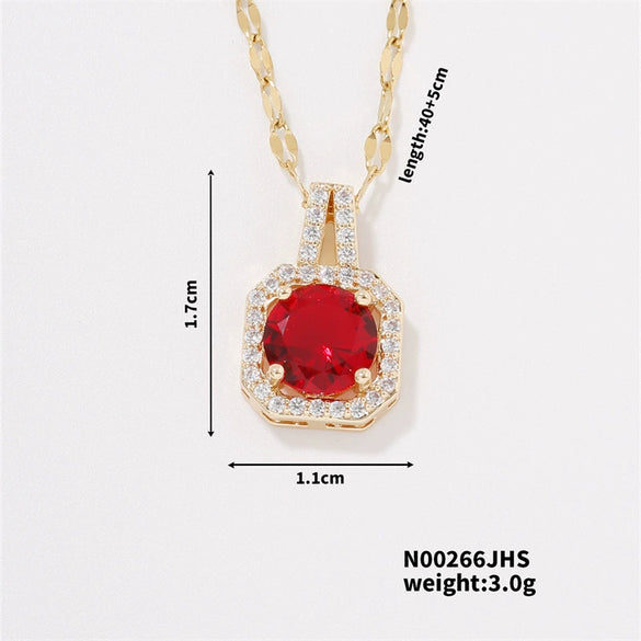 Necklace Zircon Pendant Jewelry Fashion Women's Accessories
