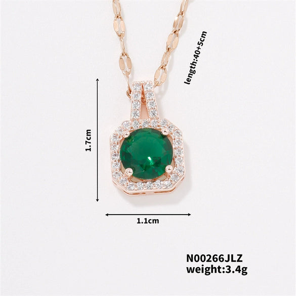 Necklace Zircon Pendant Jewelry Fashion Women's Accessories