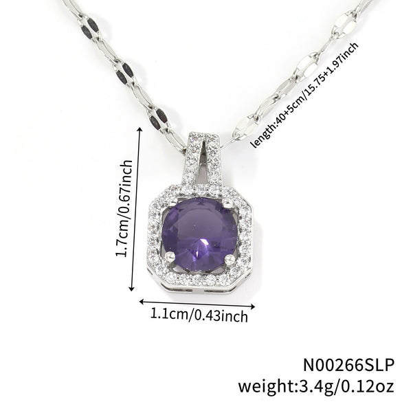 Necklace Zircon Pendant Jewelry Fashion Women's Accessories