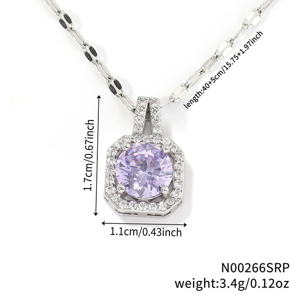 Necklace Zircon Pendant Jewelry Fashion Women's Accessories