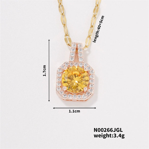 Necklace Zircon Pendant Jewelry Fashion Women's Accessories