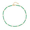 Necklace Zircon Titanium Steel Geometric Handmade Freshwater Pearl Beaded Clavicle Chain For Women