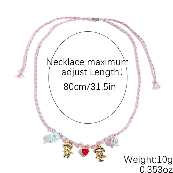 Necklaces Zinc Alloy Heart Shape Geometric Sweet Style Electroplating