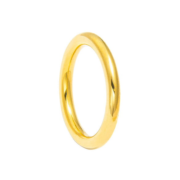 Neutral Titanium Steel Ushape Ring Electroplated Simple Fashion Jewelry