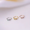 Fashion Geometric Copper Plating Zircon Nose Ring